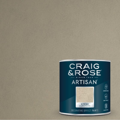 Craig & Rose Artisan Stone Effect Paint - European Stone 2.5L