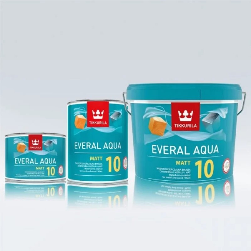 Tikkurila Everal Aqua 10 Tough Matt for Wood & Metal - Colour Match