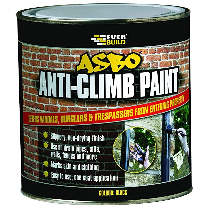 Everbuild ASBO Anti-Climb Paint - Black 1L