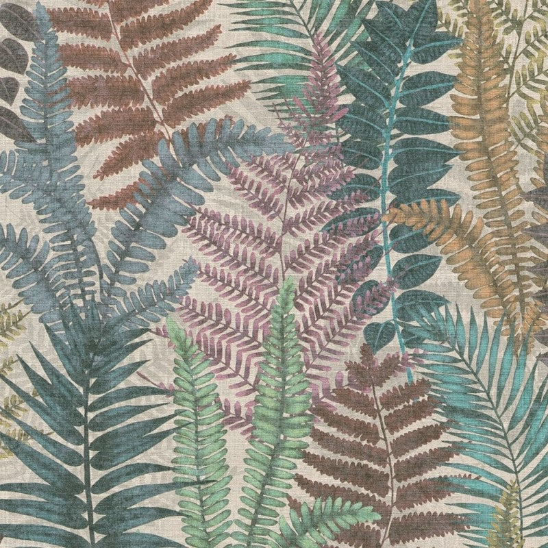 Botanical Garden Fern Leaf Wallpaper Multi