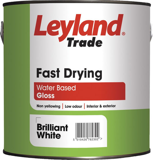 Leyland Trade Fast Drying Gloss Paint - Brilliant White