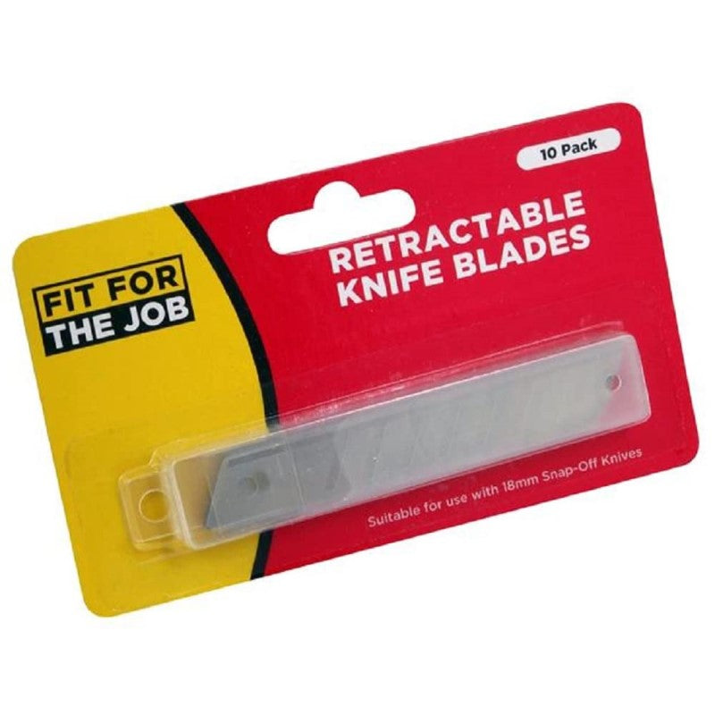 Fit for the Job Snap Off Knife Blades 18mm (10 Pack)