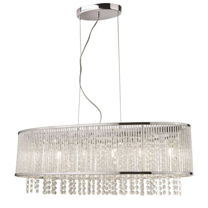 Pagazzi Gabbanna 6 Light Pendant Ceiling Light - Polished Chrome