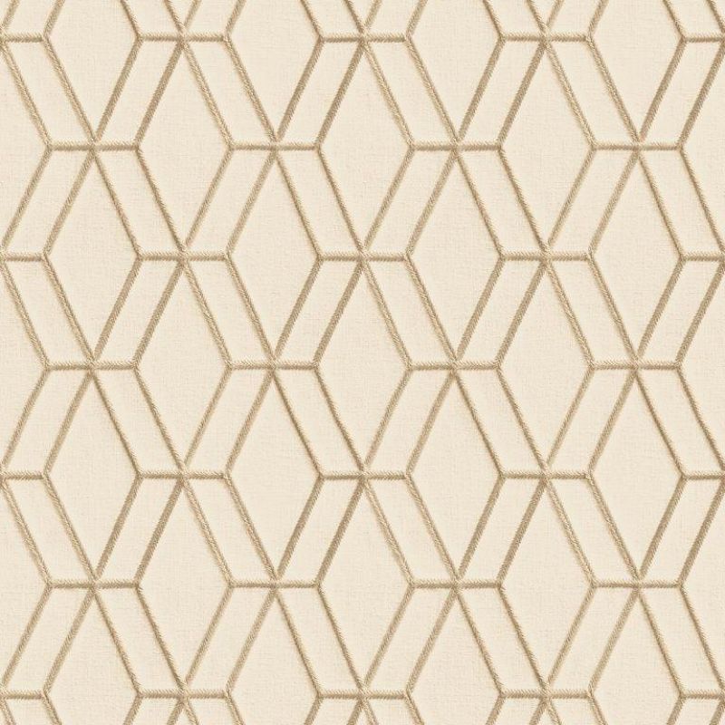 Stitched Wall Geometric Wallpaper