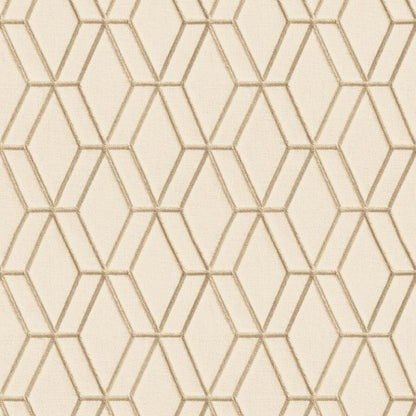 Stitched Wall Geometric Wallpaper