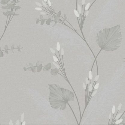 Amarante Bunny Tails and Pampas Heavy Weight Vinyl Wallpaper