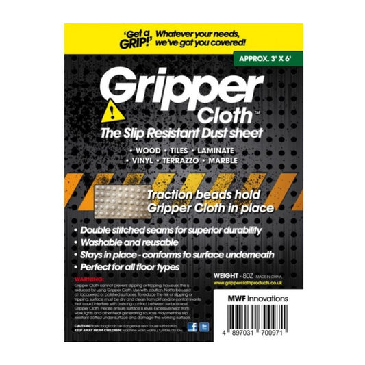 Gripper Cloth Slip Resistant Dust Sheets