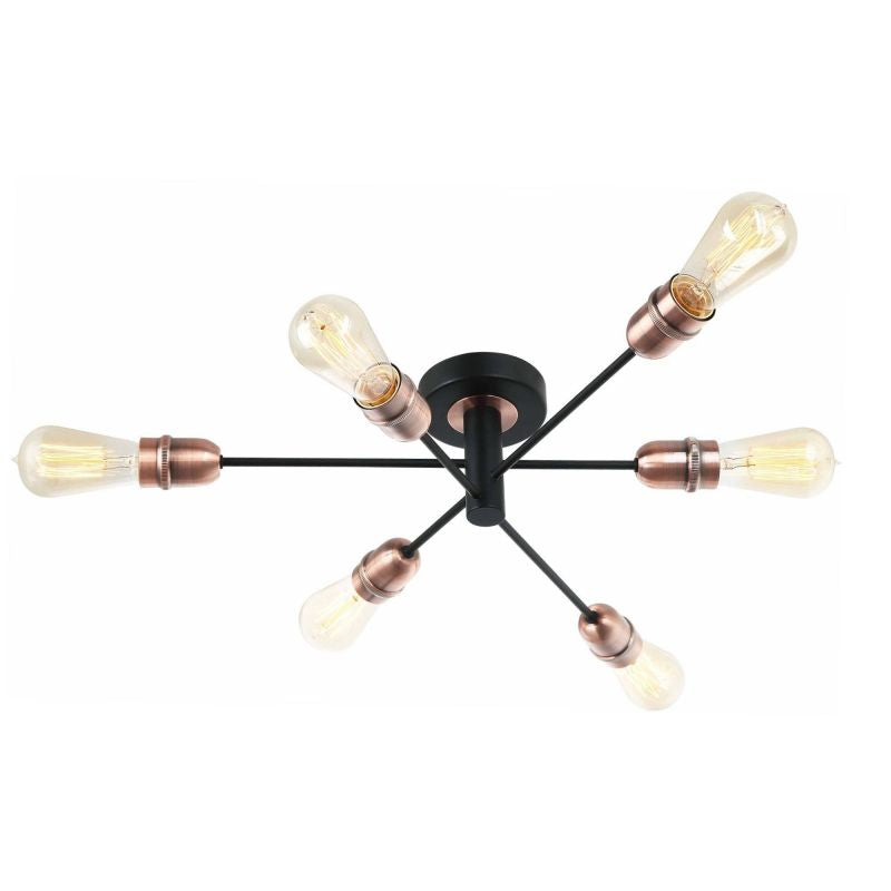 Pagazzi Gustave Ceiling Light Black & Copper