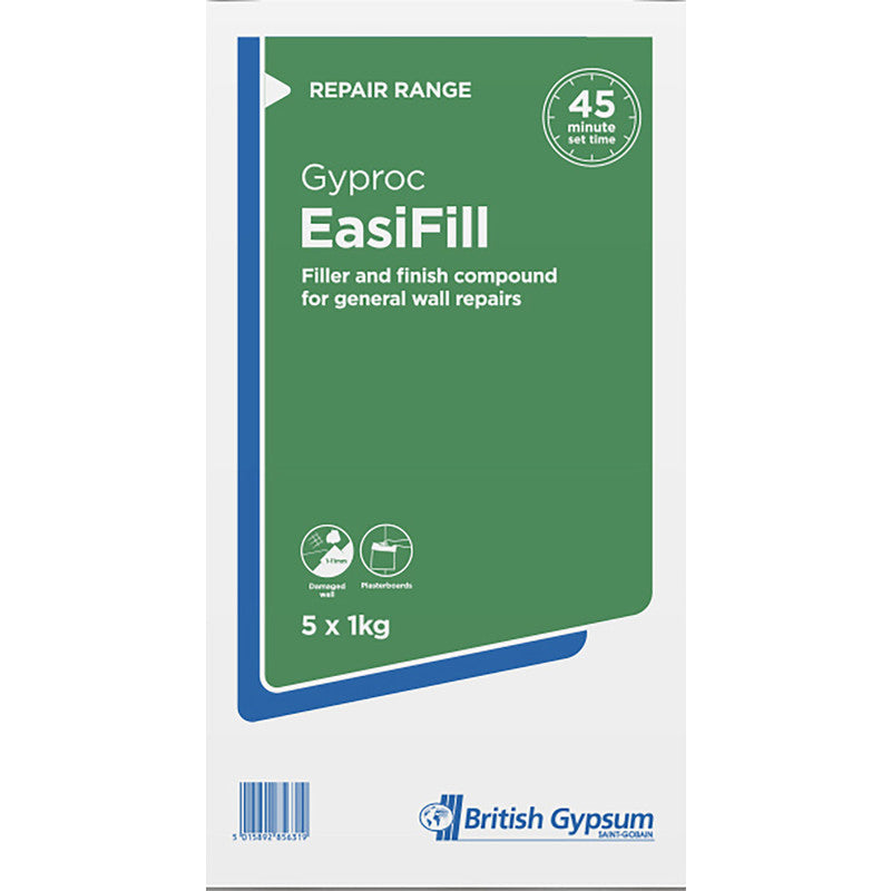 Gyproc EasiFill Filler 5kg (5 x 1kg)