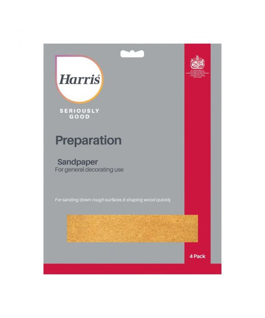 Harris Sandpaper Assorted (4 Pack)