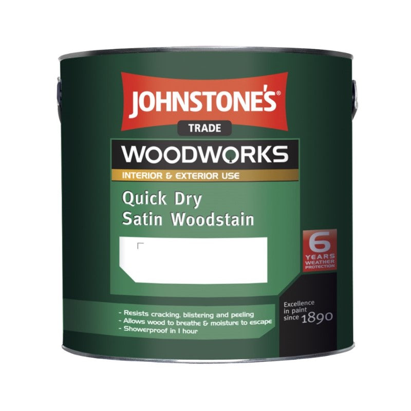 Johnstone's Trade Woodworks Quick Dry Satin Woodstain