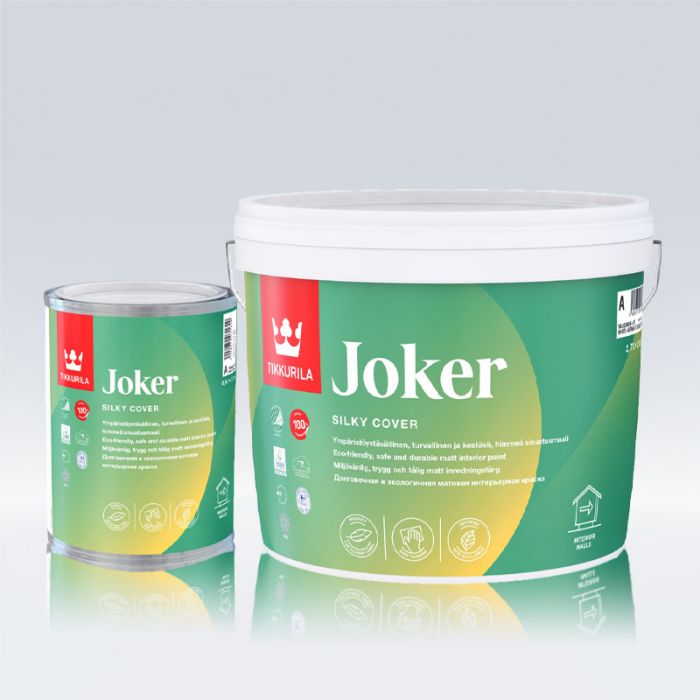 Tikkurila Joker Zero Odour Matt for Walls & Ceilings - Colour Match