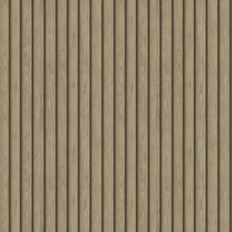 Wooden Slat Panelled Wallpaper