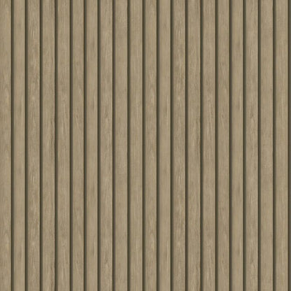 Wooden Slat Panelled Wallpaper