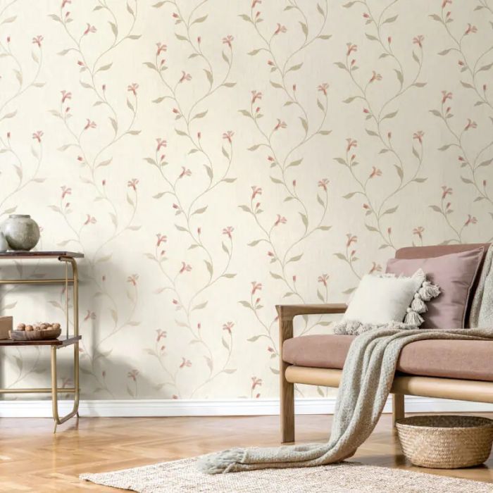 Vymura Bellagio Metallic Floral Wallpaper