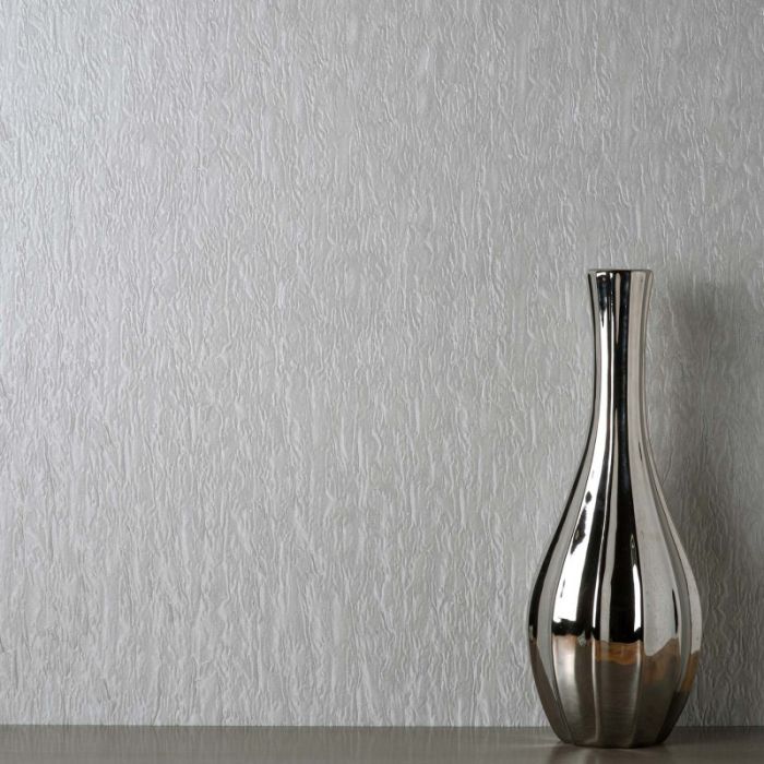 Vymura Bellagio Plain Textured Grey Wallpaper