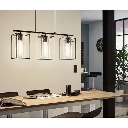 Pagazzi Merton 3 Light Ceiling Light Black