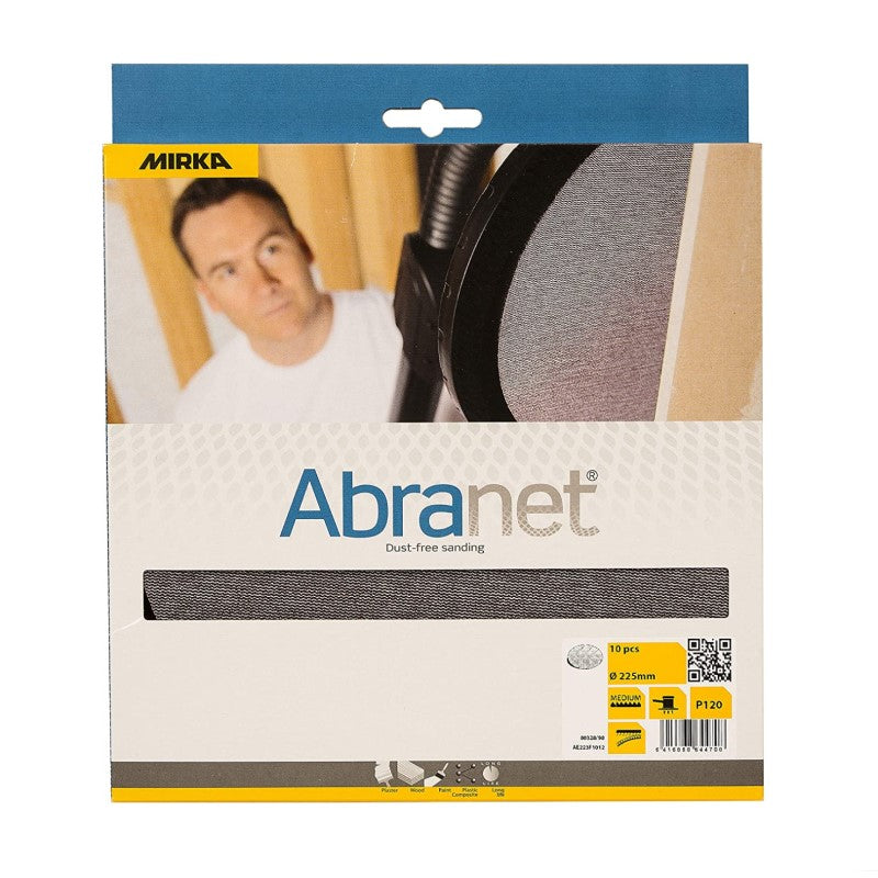 Mirka Abranet 225mm Sanding Discs - Pack of 10