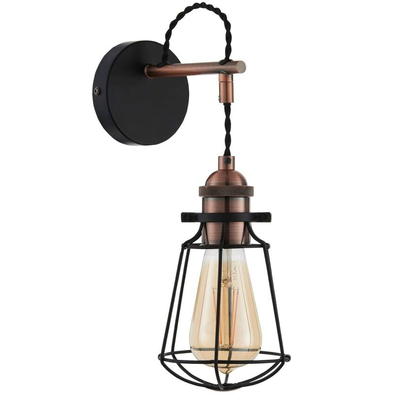 Pagazzi Montgomery Wall Light Black & Copper