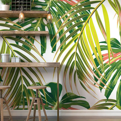 Origin Tropical Leaves Wall Mural Citrus