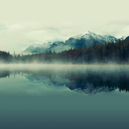 Origin Misty Mountain Lake Wall Mural