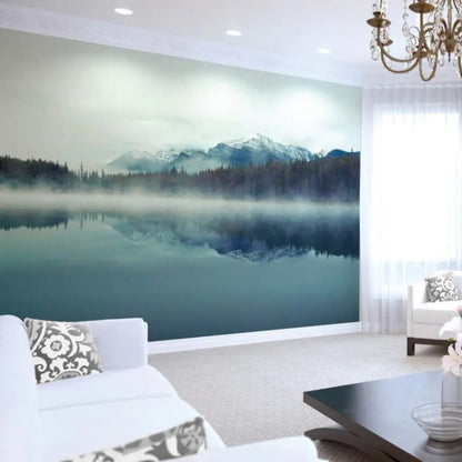 Origin Misty Mountain Lake Wall Mural