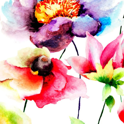 Origin Watercolour Flora Wall Mural Multi Bright