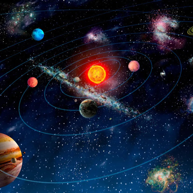 Origin Solar System Wall Mural Multi