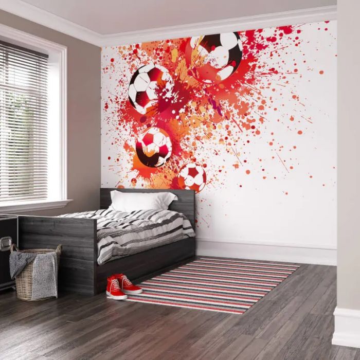 Origin Football Splash Wall Mural Red