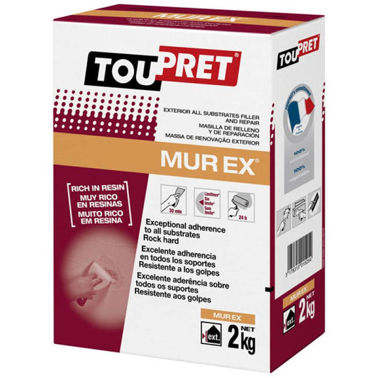 Toupret MUR EX Exterior All Substrates Repair Filler 2kg