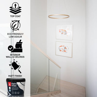 Tikkurila Optiva White Scrubbable Matt for Walls & Ceilings