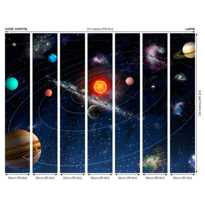 Origin Solar System Wall Mural Multi