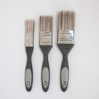 Synthetic Paint Brush Set - 3 Pack