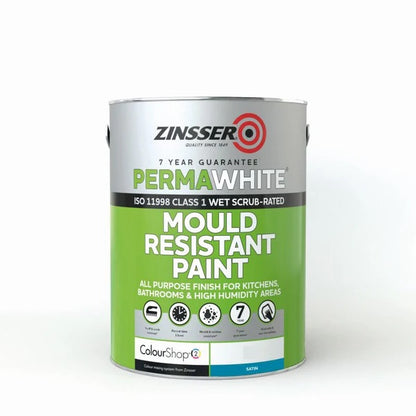 Zinsser Perma-White Satin - Designer Colour Match Paint- PGL92 1L