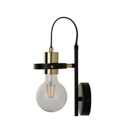 Pagazzi Hansel Wall Light Black & Brass