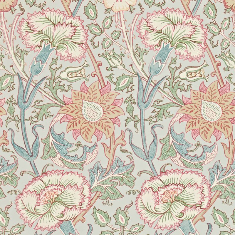 Morris & Co Pink & Rose Wallpaper