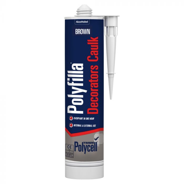 Polycell Trade Polyfilla Decorators Caulk - Brown 380ml