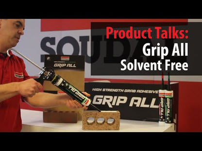 Soudal GRIP ALL Solvent Free Adhesive - White 290ml