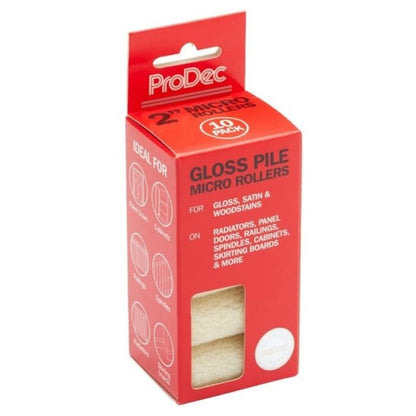 Prodec Gloss Pile 2" Micro Rollers (10 Pack)