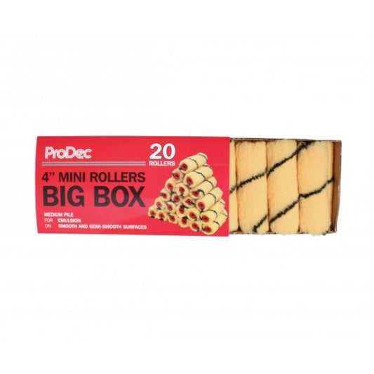 ProDec 4" Mini Roller Trade Box - Medium Pile (Box of 20)