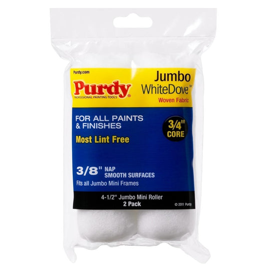 Purdy Jumbo White Dove 4.5" Roller Sleeve (Twin Pack)