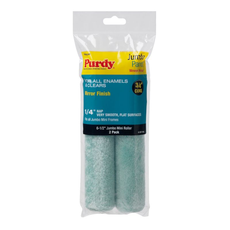 Purdy Jumbo Mini Parrot 6.5" Roller Sleeve 1/4" Nap (2 Pack)