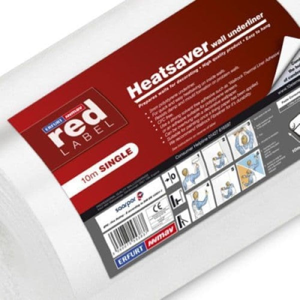 Red Label Heatsaver Wall Underliner - 10m Single