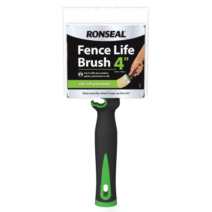 Ronseal Fence Life 4" Brush with Soft Grip Handle