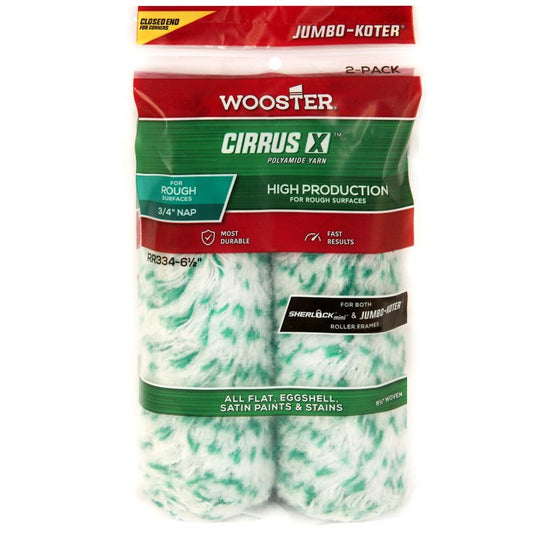 Wooster Jumbo-Koter Cirrus X 6.5" Mini Roller - 3/4" Nap (2 Pack)