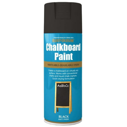 Rust-Oleum Chalkboard Matt Black Spray Paint - 400ml