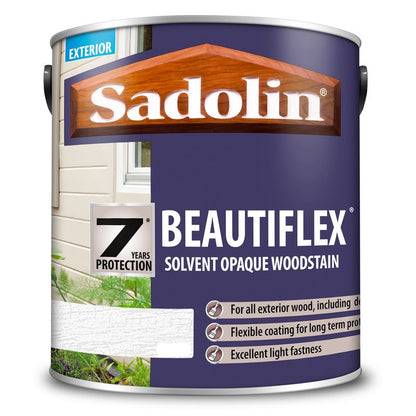 Sadolin Beautiflex Solvent Opaque Woodstain- Designer Colour Match Paint - Explorer 1L