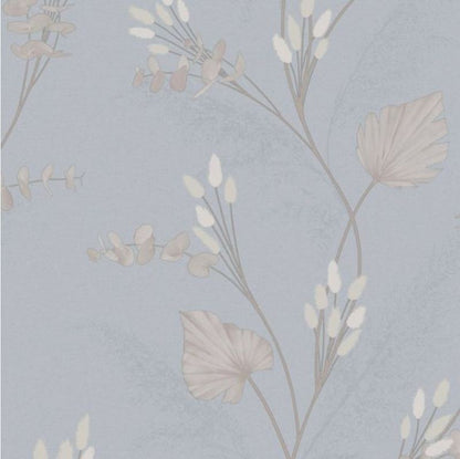 Amarante Bunny Tails and Pampas Heavy Weight Vinyl Wallpaper