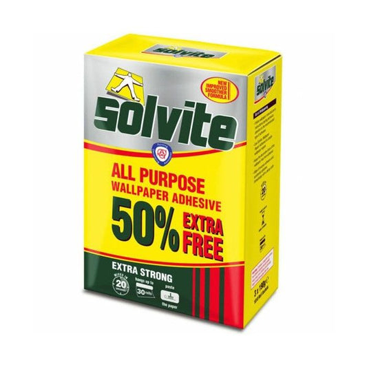 Solvite Extra Strong Wallpaper Adhesive Decorator's Box (30 Roll Pack)