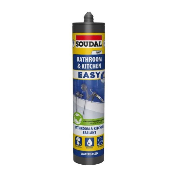 Soudal Bathroom & Kitchen Easy Sealant - White - 290ml